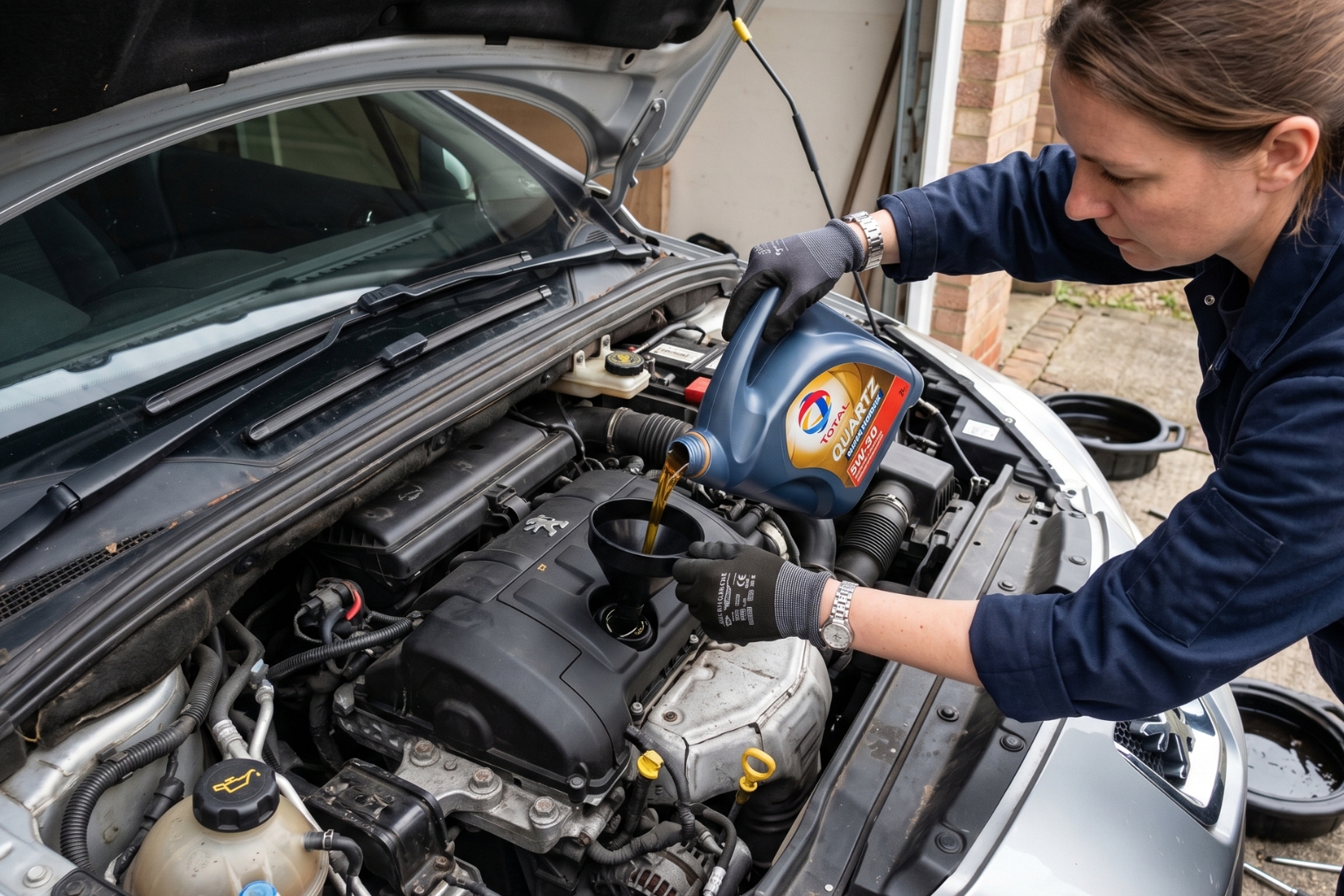 Où mettre l'huile moteur dans une voiture