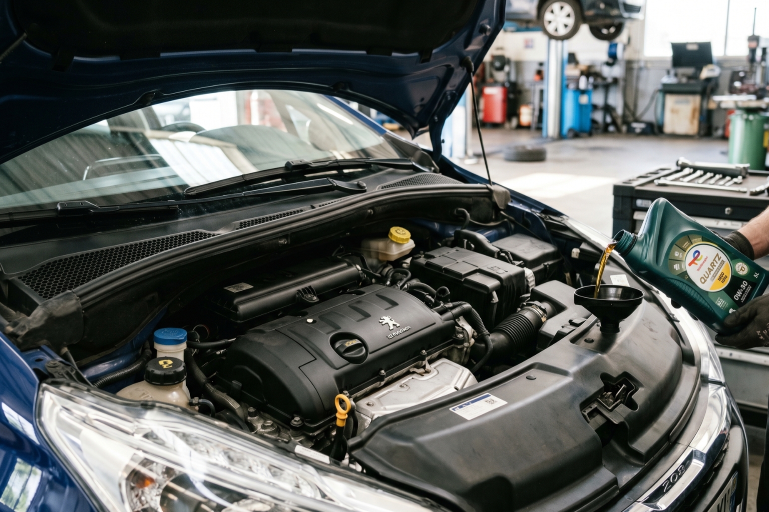 Quelle huile moteur pour Peugeot 208 1.2 essence 82 CV