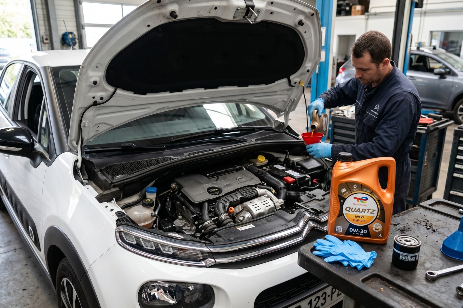 Quelle huile moteur pour une Citroën C3 essence 1.2 PureTech