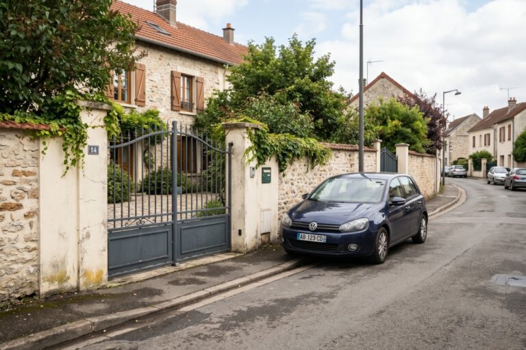Peut-on se garer devant un portail sans panneau