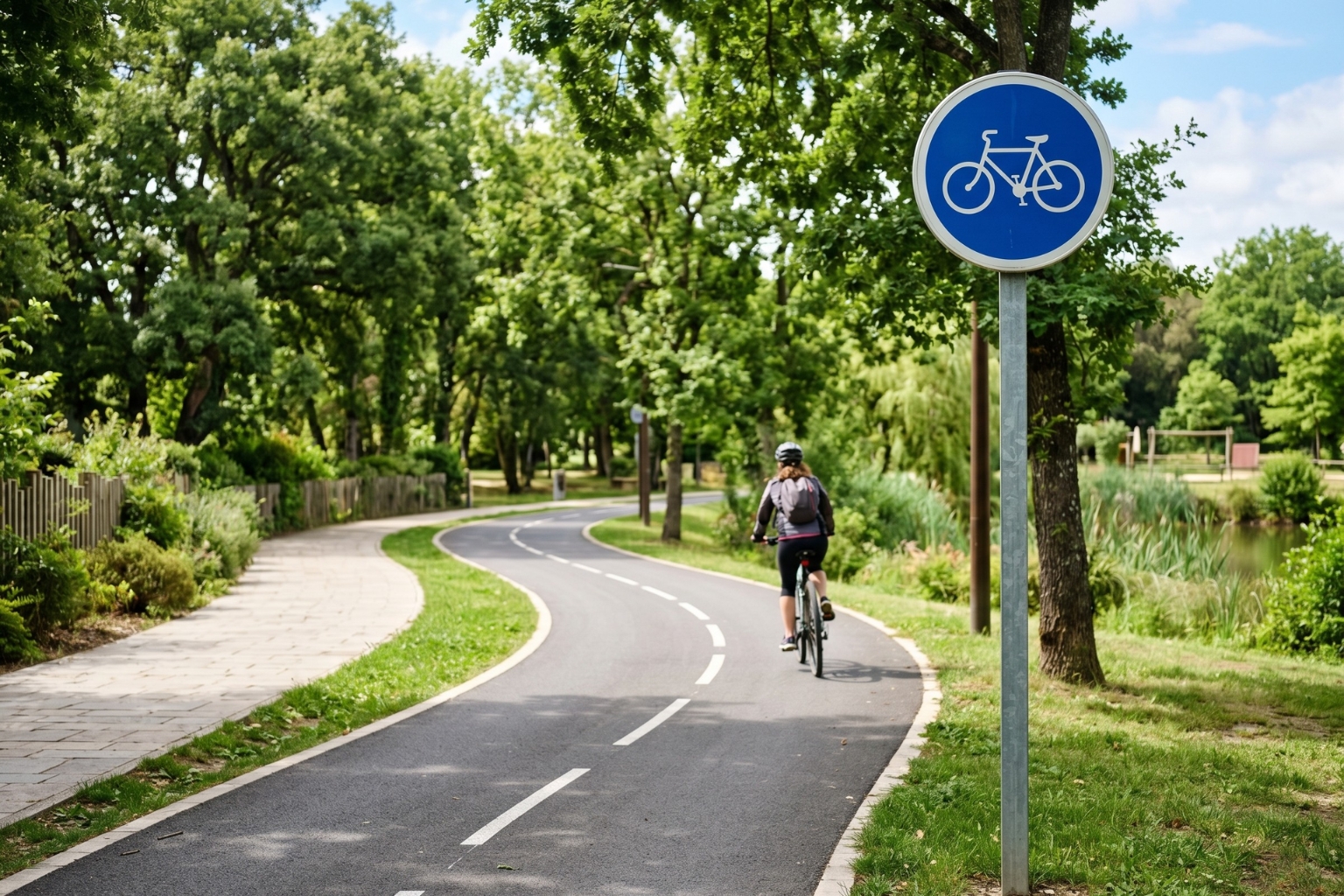 Quel panneau pour piste cyclable obligatoire