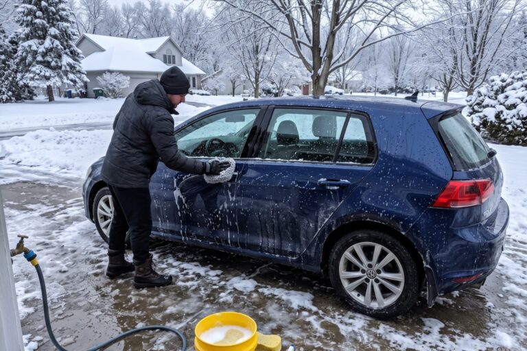 Peut-on laver sa voiture quand il fait froid