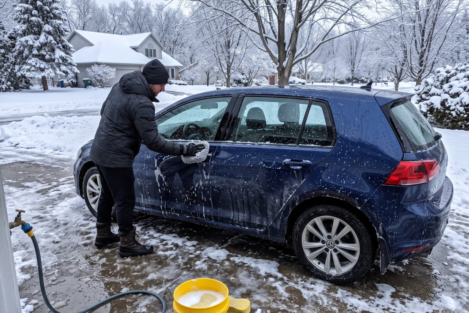 Peut-on laver sa voiture quand il fait froid